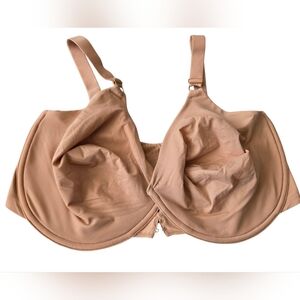 Curvation 42DDD Women's Tan Full-Coverage Bra